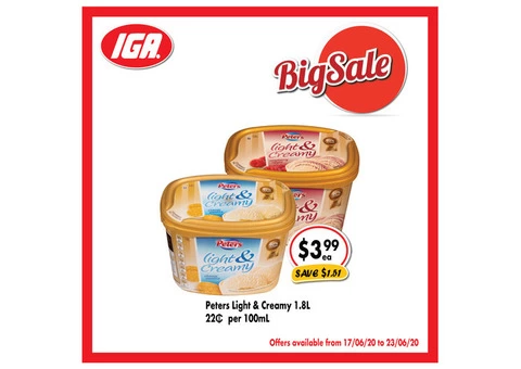 Grocery item For Sale IGA Ravenswood