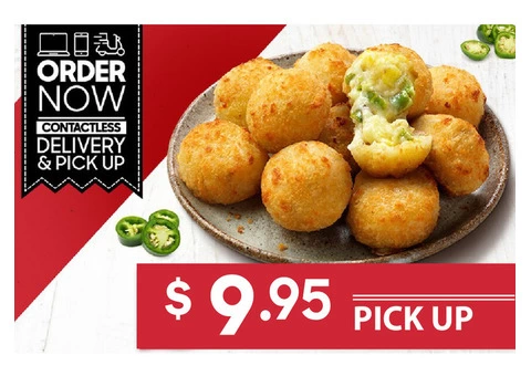 NEW Jalapeno Cheesy Bites 10 Pack For Sale Pizza Hut Orange