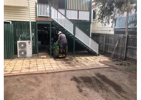 Re-Turfing project on 24 June in Oxley - Rogers Little Loaders. - 2/5