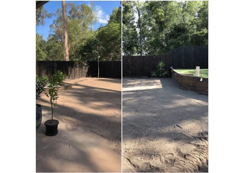Concrete slabs lifted, busted and removed  with ease on June 23, 2018. - 4/5