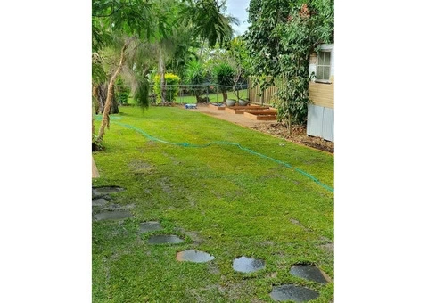 Landscaping using Rogers Little Loaders machinery on June 14 at Nundah, Queensland - 2/2