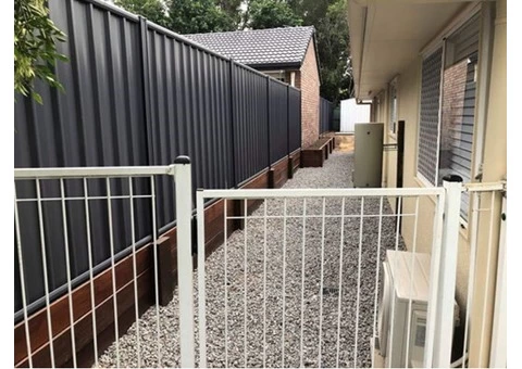 New Colorbond fence built on April 12 - Rogers Little Loaders - 4/4