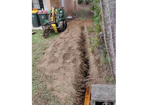 Electrical Cable Trenching on April 12 - Rogers Little Loaders.