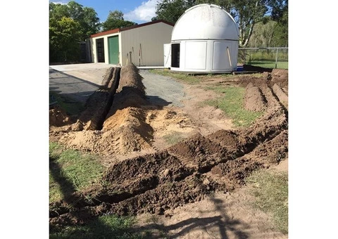 Mutiple trenches Project in Karalee on April 13 - Rogers Little Loaders.