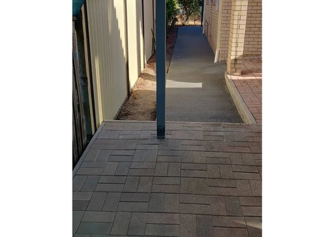 Concrete path and stormwater drainage - Rogers Little Loaders. - 1/7