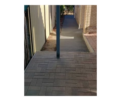 Concrete path and stormwater drainage - Rogers Little Loaders.