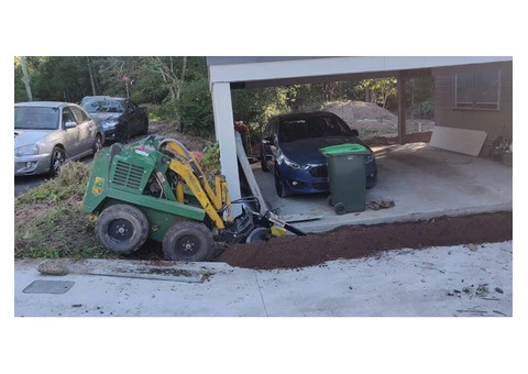 Toowong Electrical Cable Trenching - Rogers Little Loaders.