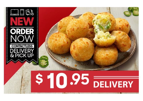 NEW Jalapeno Cheesy Bites 10 Pack For Sale Pizza Hut Orange