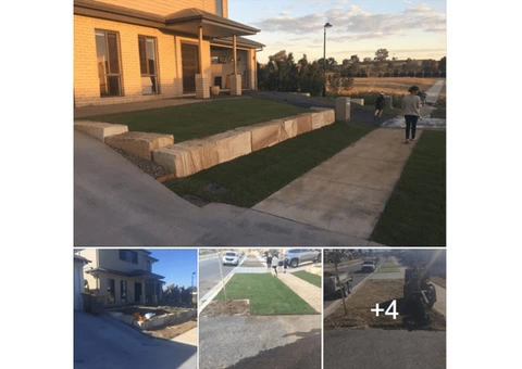 Concrete slabs lifted, busted and removed  with ease on June 23, 2018.
