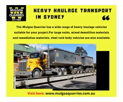 Heavy Haulage Transport Services in Sydney