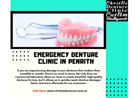 Emergency Denture Repairs at Christie Denture Clinic