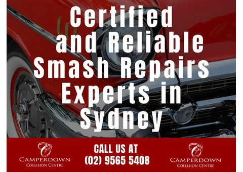 Certified and Reliable Smash Repairs Experts in Sydney