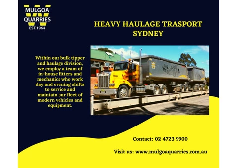 Heavy Haulage Contractors - MUlgoa Quarries