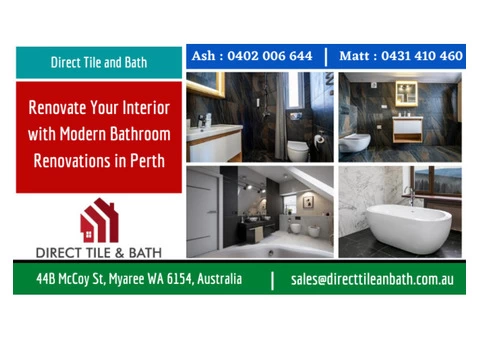 Renovate Your Interior with Modern Bathroom Renovations