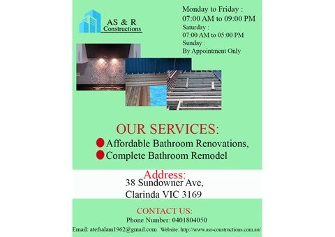 Why Should You Opt for Affordable Bathroom Renovations?