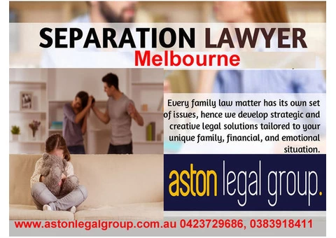 Separation Lawyer in Melbourne for Applying for Separation Melbourne Australia