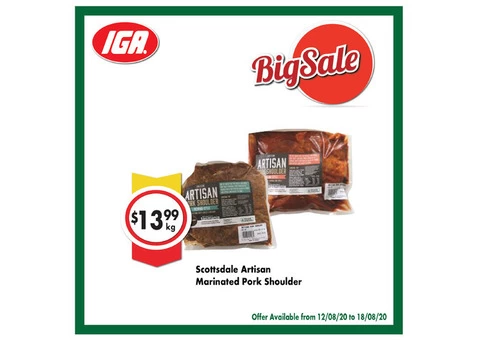 Grocery Item For Sale IGA Ravenswood