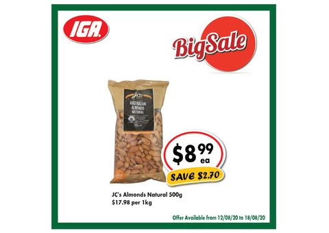 Grocery Item For Sale IGA Ravenswood