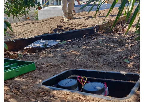 Irrigation and turfing. at Jamboree Heights., Queensland - 1/3
