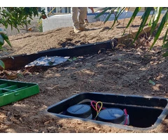 Irrigation and turfing. at Jamboree Heights., Queensland
