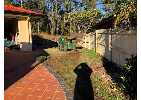 Turf and garden prep. at Albany Creek, Queensland - 2/6