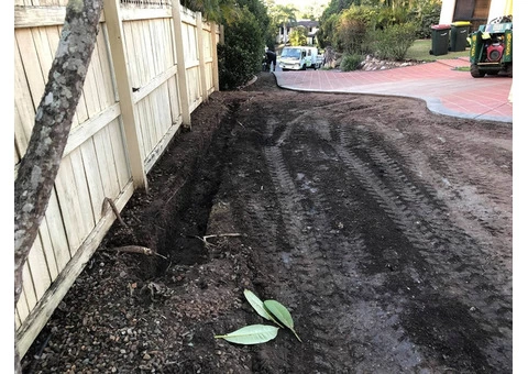 Turf and garden prep. at Albany Creek, Queensland - 5/6