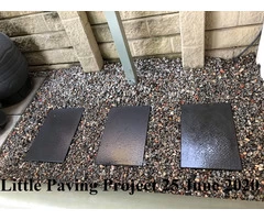 Little paving project on 24 June 2020 at Coorparoo, Queensland.