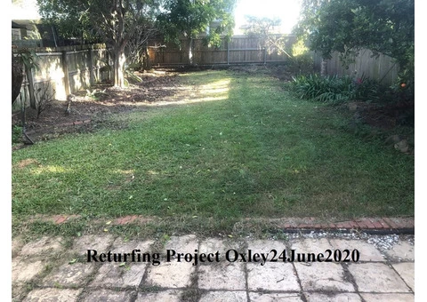 Re-Turfing project on 24 June in Oxley - Rogers Little Loaders - 6/6