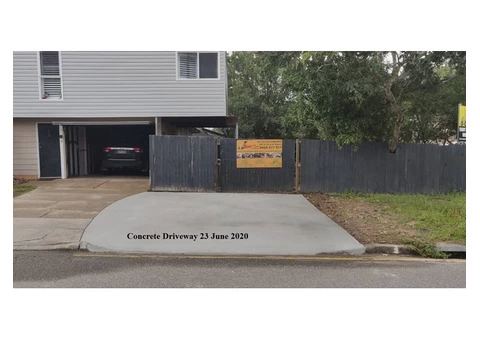 Concrete Driveway at Everton Park on 23 June 2020, QLD, Australia. - 1/6