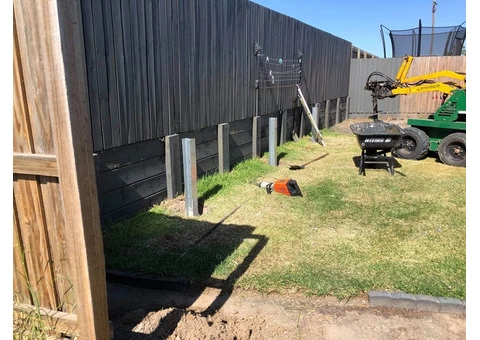 Concrete retaining wall on June 4 in Logan Reserve. - 4/5