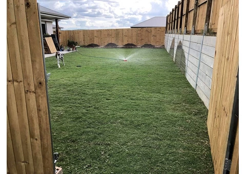 Re-turfing back yard on June 5 in Collingwood Park. - 5/6