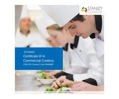 Become a certified cook with our certificate III in commercial cookery