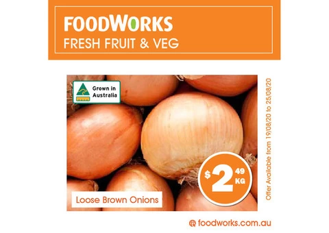 Loose Brown Onions For Sale FoodWorks Clovelly