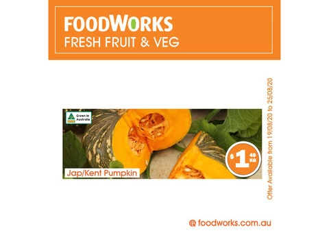 Jap /Kent Pumpkin For Sale FoodWorks Clovelly