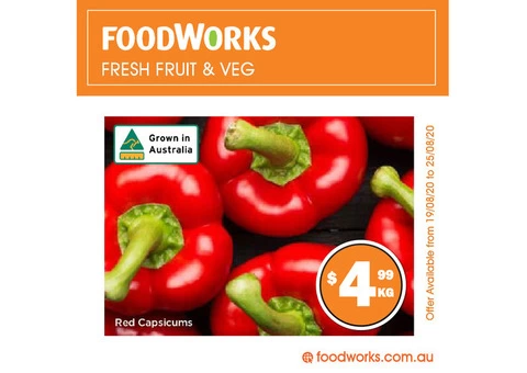 Red Capsicums For Sale FoodWorks Clovelly