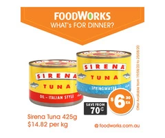 Sirena Tuna For Sale FoodWorks Clovelly