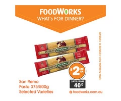 San Remo Pasta For Sale FoodWorks Clovelly