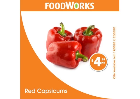 Red Capsicums For Sale FoodWorks Clovelly