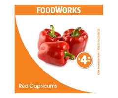 Red Capsicums For Sale FoodWorks Clovelly