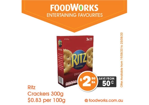 Ritz Crackers For Sale FoodWorks Clovelly