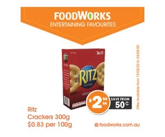 Ritz Crackers For Sale FoodWorks Clovelly