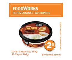 ZoOsh Classic Dip For Sale FoodWorks Clovelly