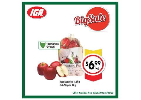 Grocery Item For Sale IGA Ravenswood