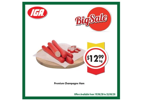 Grocery Item For Sale IGA Ravenswood