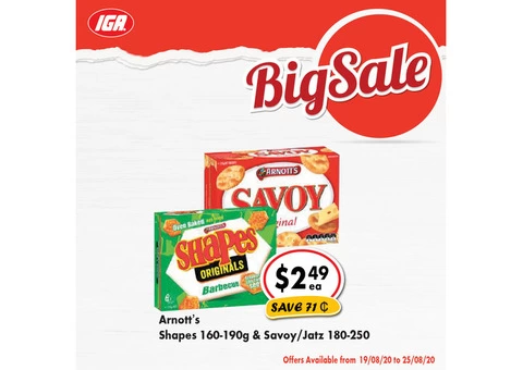 Grocery Item For Sale IGA Ravenswood