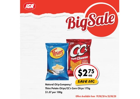 Grocery Item For Sale IGA Ravenswood