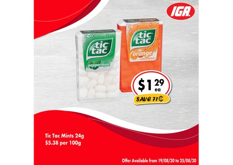 Grocery Item For Sale IGA Ravenswood