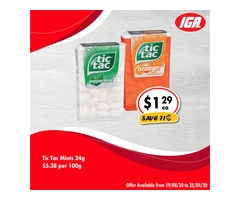 Grocery Item For Sale IGA Ravenswood