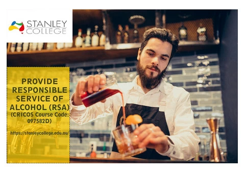 Join the best college in Australia to study responsible service of alcohol